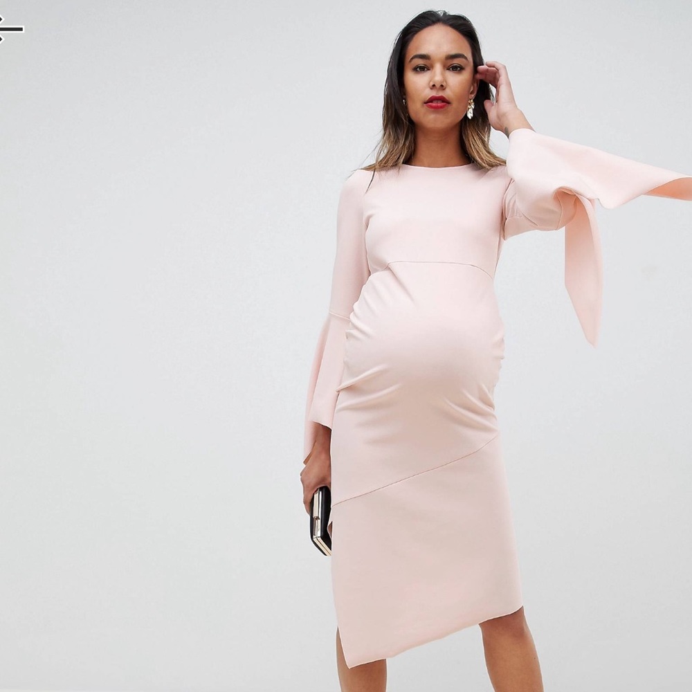 Asos Asymmetrical maternity dress